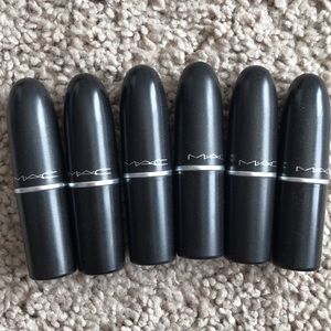 Set of 6 MAC lipsticks